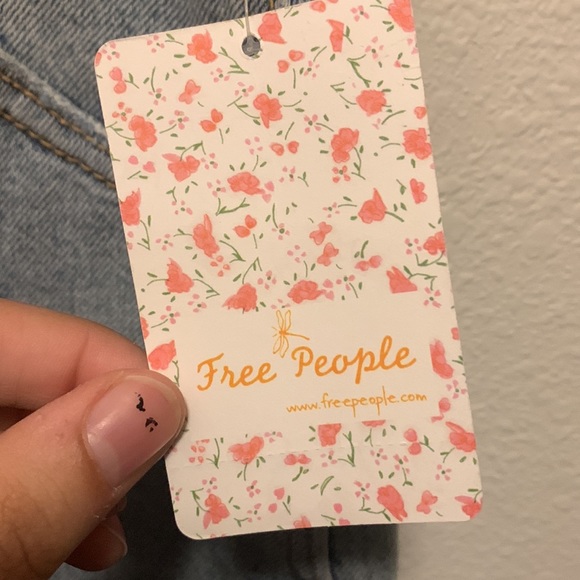 NWT free people/we the free blue denim skirt size 26 - Picture 2 of 6